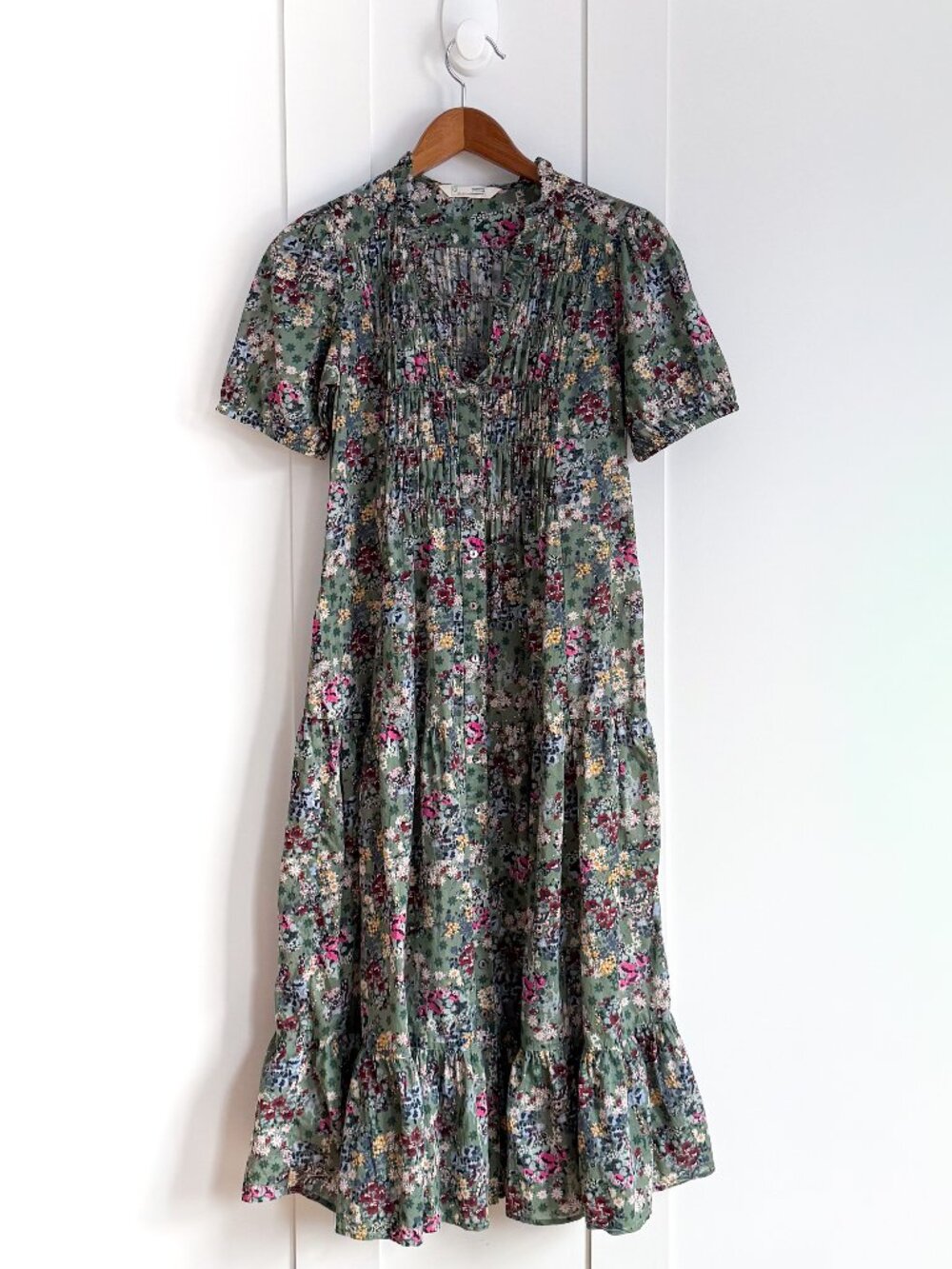 Odd Molly Scandinavian Floral Midi Dress - S/M